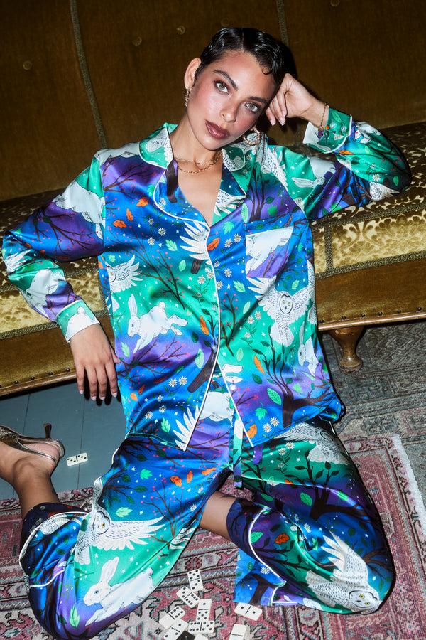 Karen Mabon Northern Lights Silk Pyjama Set