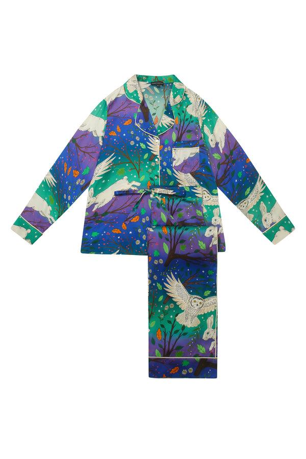 karen mabon Northern Lights Silk Pyjama Set
