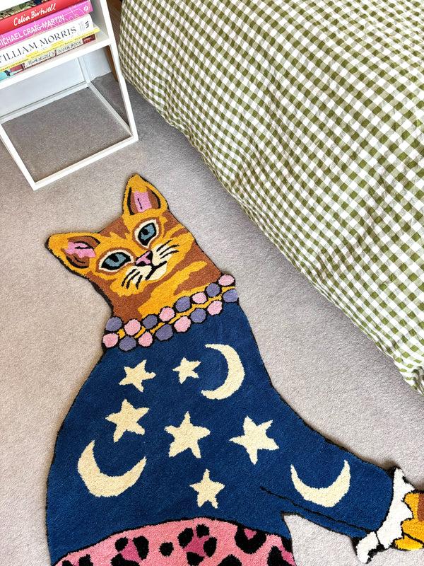 Karen Mabon Karen Mabon X Courthouse Interiors Stars And Moons Cat Rug
