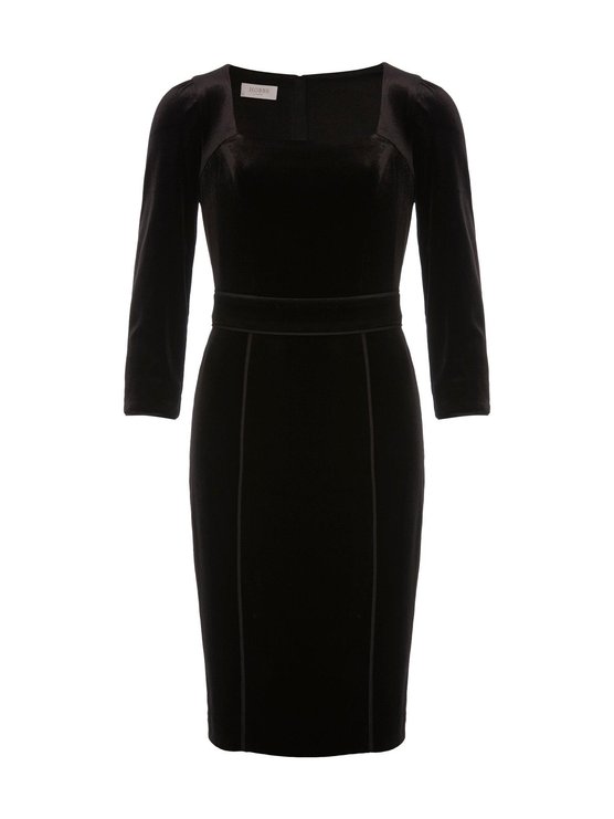 Karen Millen Josie Velvet Dress Black