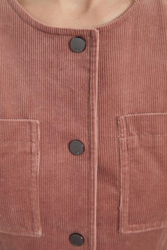 Karen Millen Stretch Cord Belted Midi Dress Pink