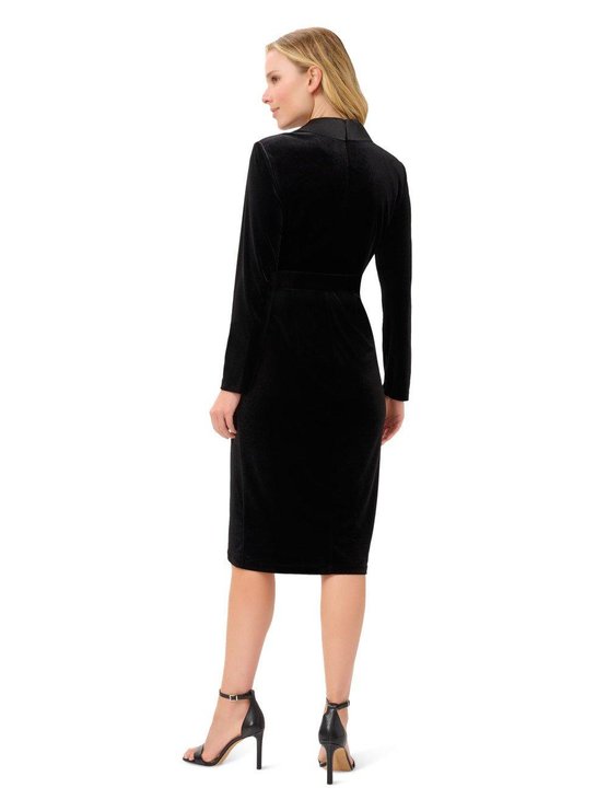 Karen Millen Velvet Tuxedo Dress Black