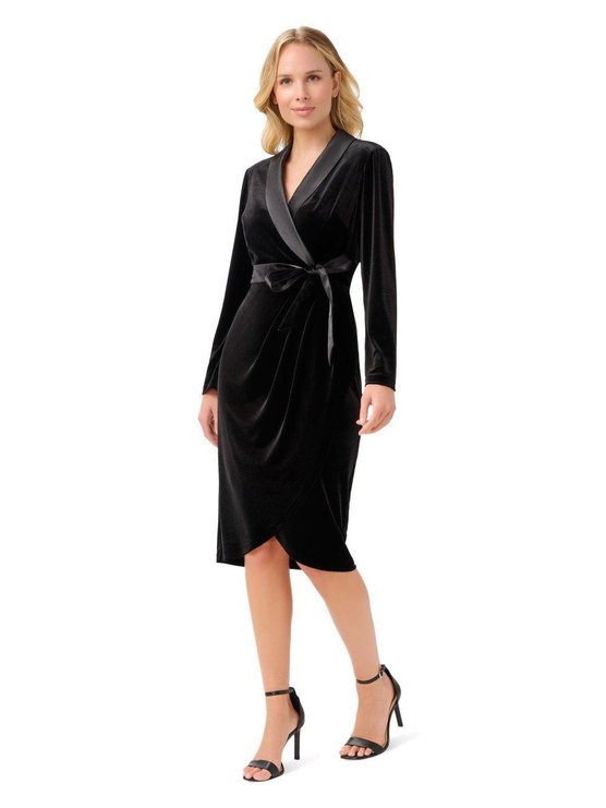 karen millen Velvet Tuxedo Dress Black