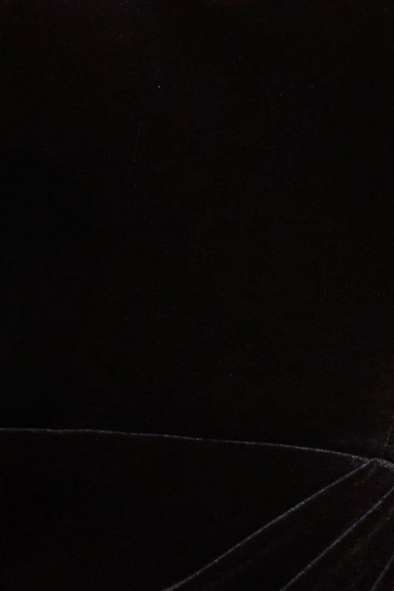 Karen Millen Off Shoulder Hotfix Diamante Wing Velvet Maxi Dress Black