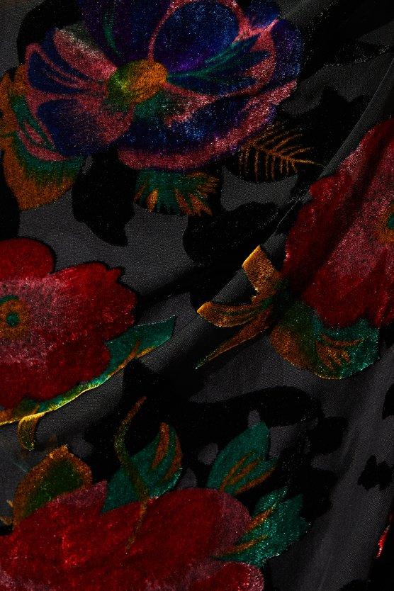 Karen Millen Petite One Shoulder Wrap Midi Wedding Guest Dress Black