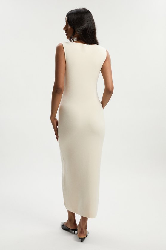 Karen Millen Placement Photographic Print Knitted Maxi Dress Floral