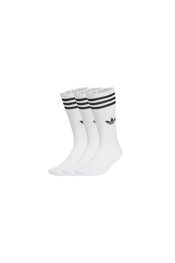 Karen Walker 3-Stripes High Crew Socks 3 Pairs White