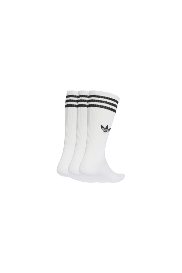 Karen Walker 3-Stripes High Crew Socks 3 Pairs White