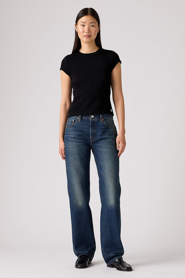 Karen Walker 501 '90s Slevedge Jeans Educate In Arts Dark Wash