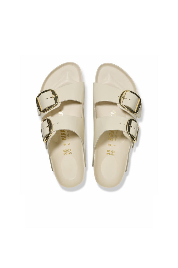 Karen Walker Arizona Big Buckle High Shine Regular Fit Ecru