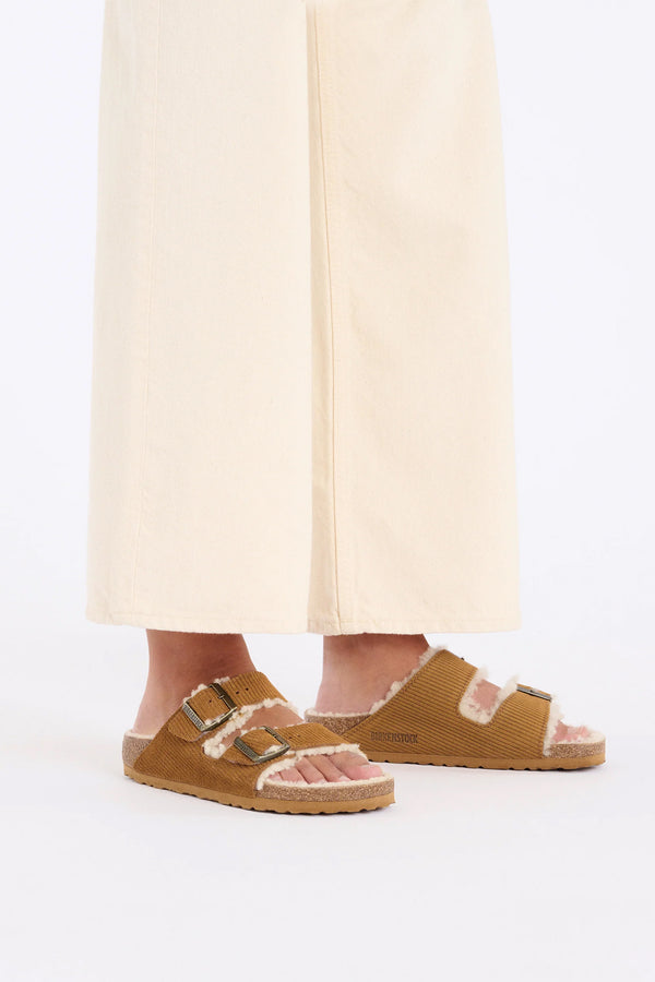 Karen Walker Arizona Corduroy Teddy Shearling Regular Fit Cork Brown