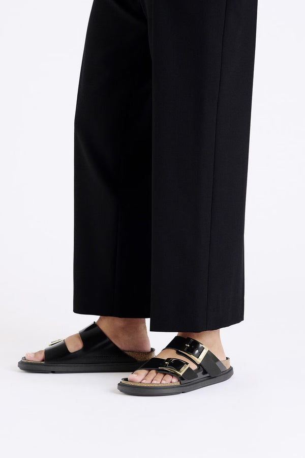 Karen Walker Arizona Droplet Buckle High Shine Regular Fit Black