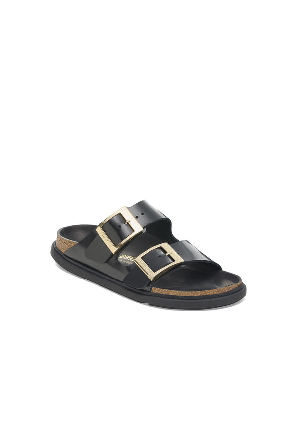 Karen Walker Arizona Droplet Buckle High Shine Regular Fit Black