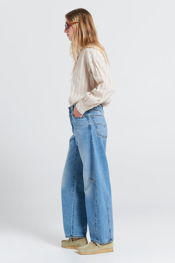 Karen Walker Baggy Dad Barrel Jeans Easy Days Barrel Blue