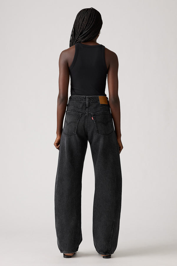 Karen Walker Baggy Dad Barrel Jeans Rebel Edge Barrel Black