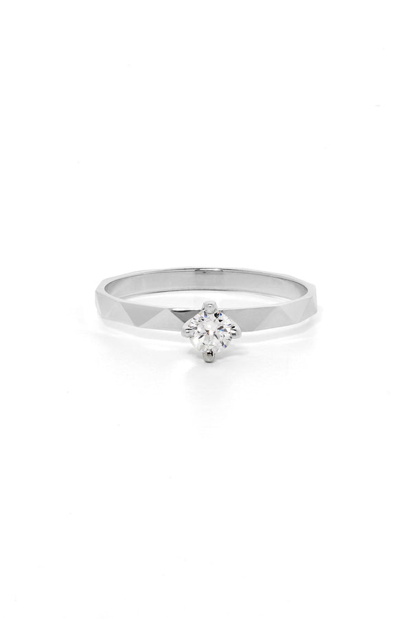 Karen Walker Believer Ring White Gold White Diamond