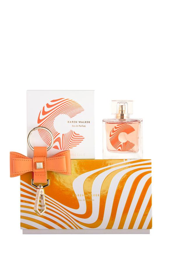 Karen Walker C 100ml Set With Coral Leather Key Ring