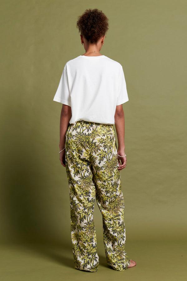 Karen Walker Canopy Full Length Wide Leg Pant Citronelle