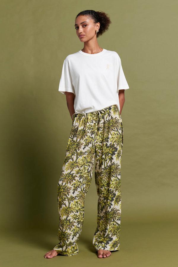 karen walker Canopy Full Length Wide Leg Pant Citronelle