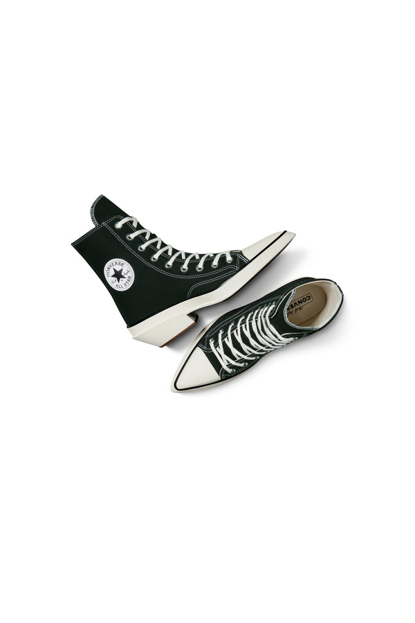 Karen Walker Chuck Taylor 70 De Luxe Pointed Leather X-High Top Black/White