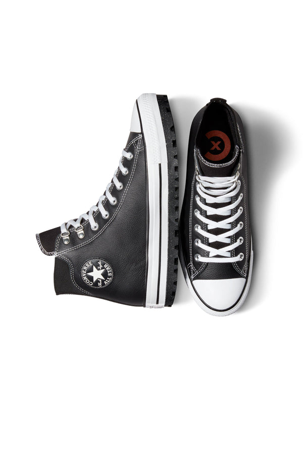 Karen Walker Chuck Taylor All Star City Trek Waterproof High Top Black/White/Silver