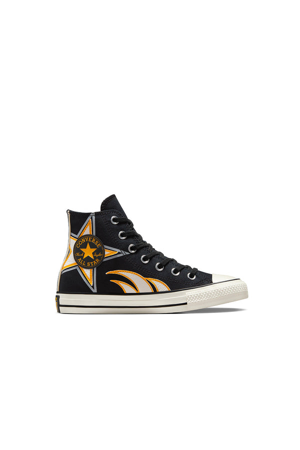 karen walker Chuck Taylor All Star Racer Revival High Top Black/Vintage White/Yellow
