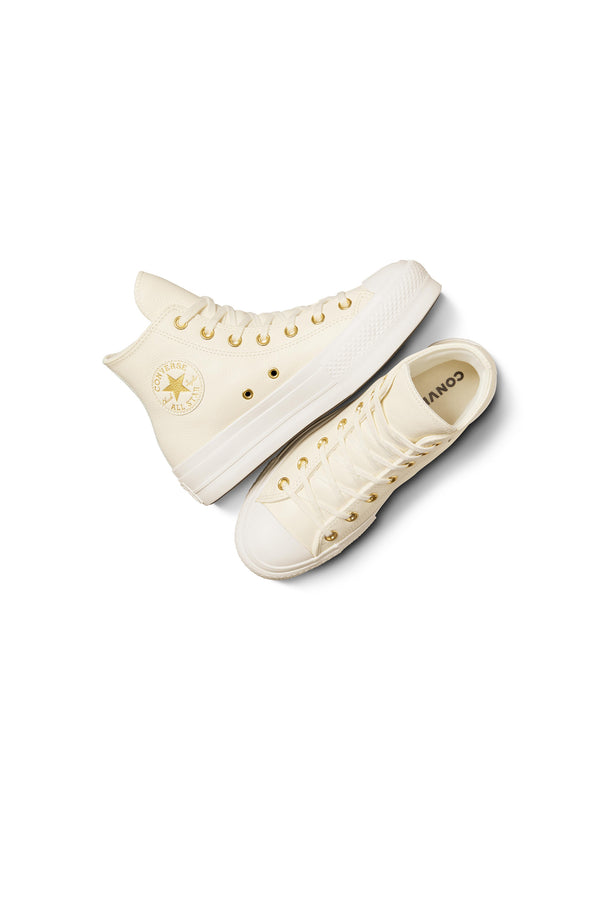 Karen Walker Chuck Taylor Lift High Top Egret/Egret/Gold
