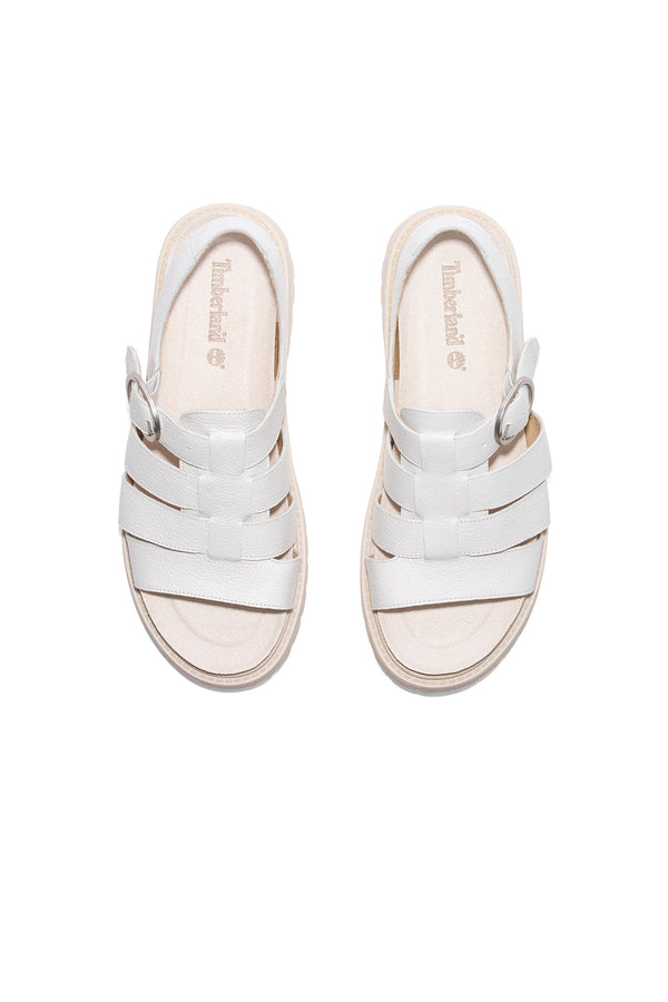 Karen Walker Clairemont Way Sandal White Full Grain