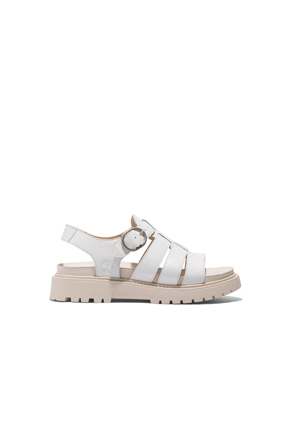 karen walker Clairemont Way Sandal White Full Grain