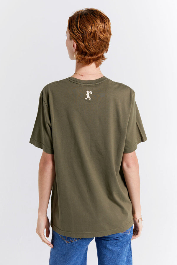 Karen Walker Classic Organic Cotton T-Shirt Hunter Green