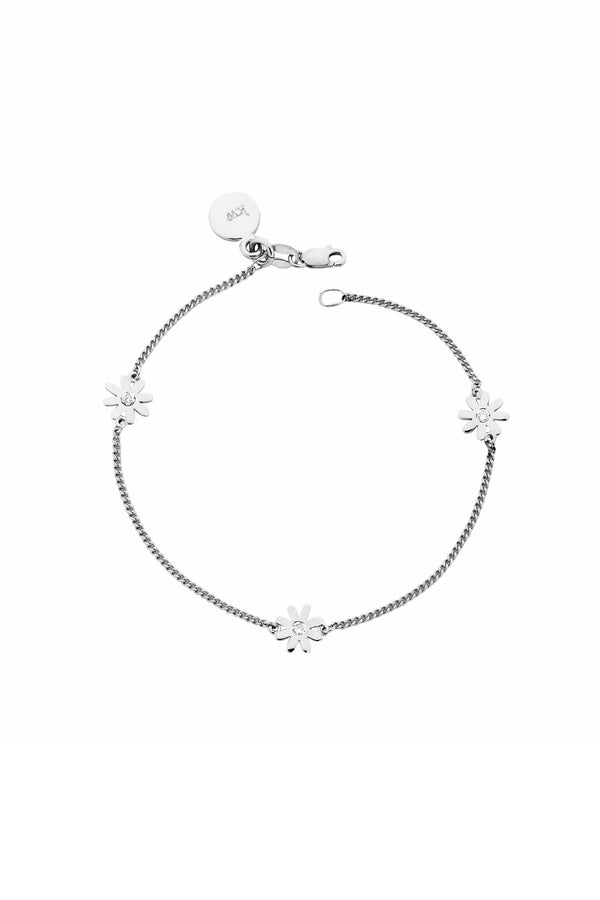 karen walker Daisy Bracelet with 3x70pc JK/I1 Diamonds Silver