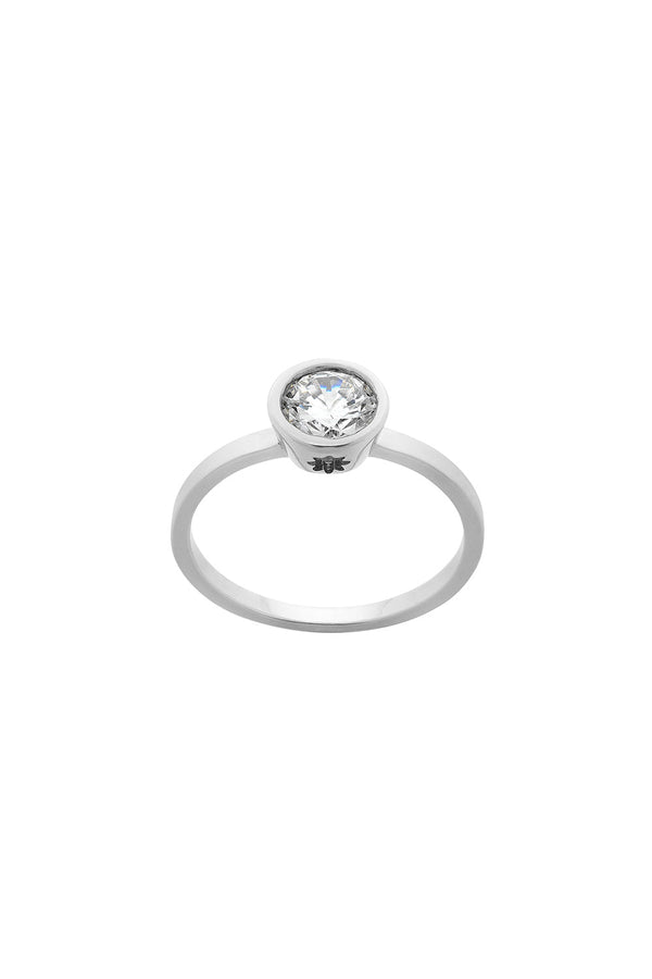 karen walker Diamond Brilliant Ring 9ct White Gold .75ct Diamond