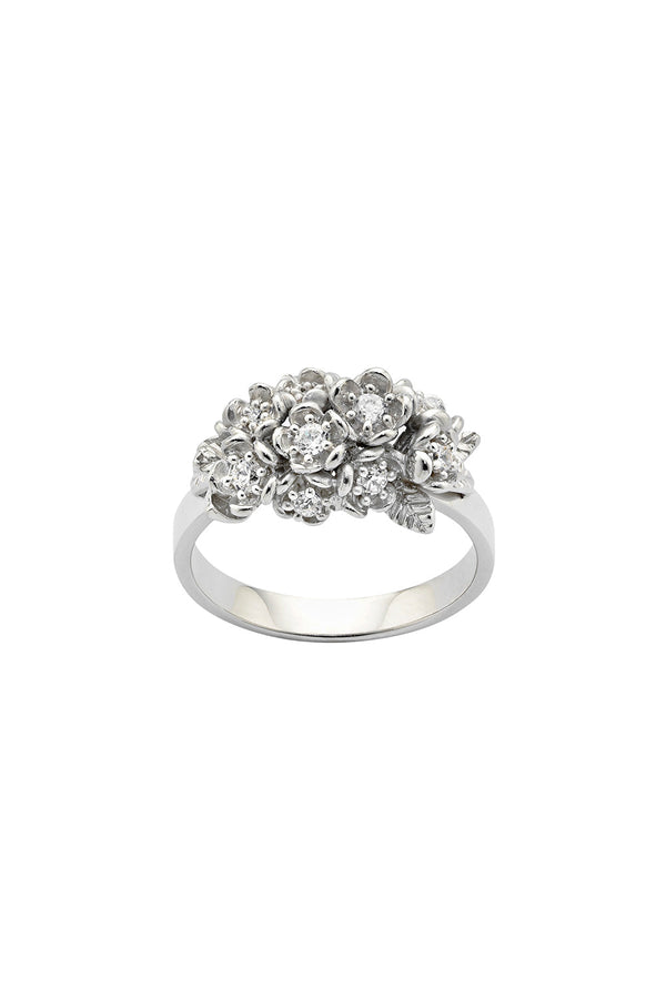 karen walker Diamond Flowers Ring White Gold 0.42ct Diamond