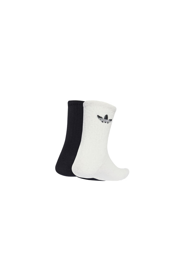 Karen Walker Fluffy Crew Socks 2 Pairs Off White/Black