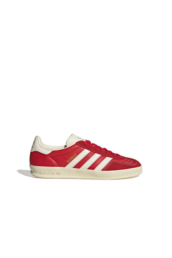 Karen Walker Gazelle Indoor Shoes Better Scarlet/Cream White/Gold Metallic