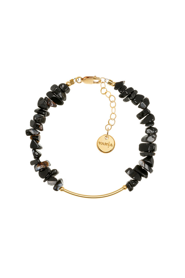 karen walker Gemstone Chip Bracelet with Gold-Filled Bar