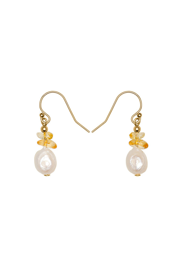Karen Walker Gemstone Chip Earring With Gold-Filled Bar Hook