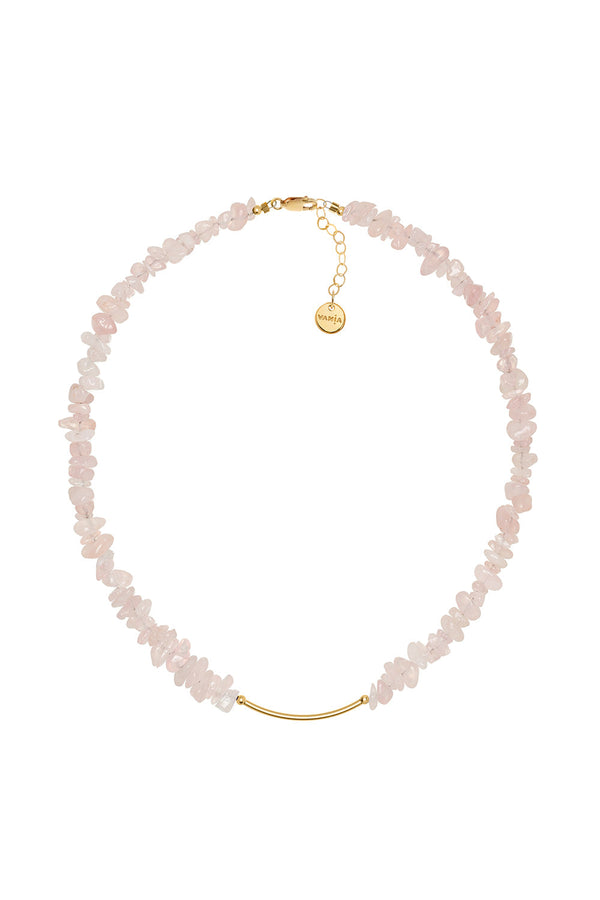 Karen Walker Gemstone Chip Necklace With Gold-Filled Bar