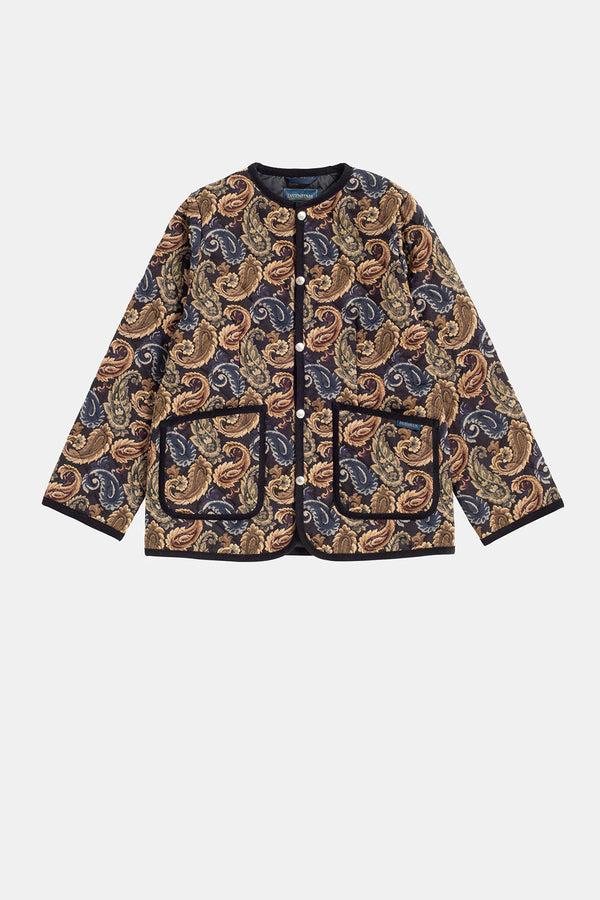 karen walker Jacquard Cornard Jacket Navy Goberline