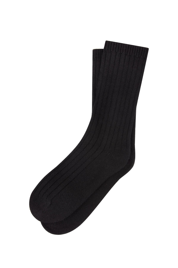 karen walker 100% Cashmere Rib Socks Black