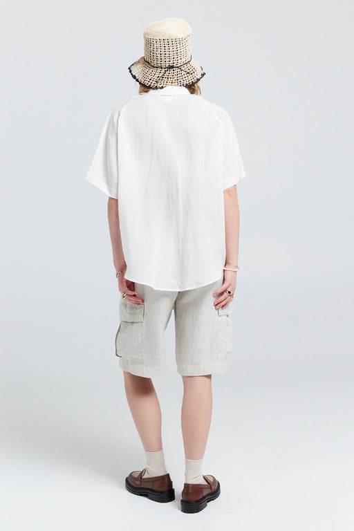 Karen Walker Acadia Lounge Shorts Natural