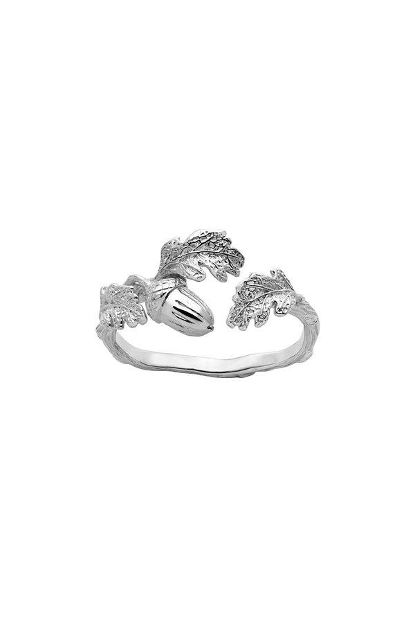 karen walker Acorn and Leaf Ring Silver