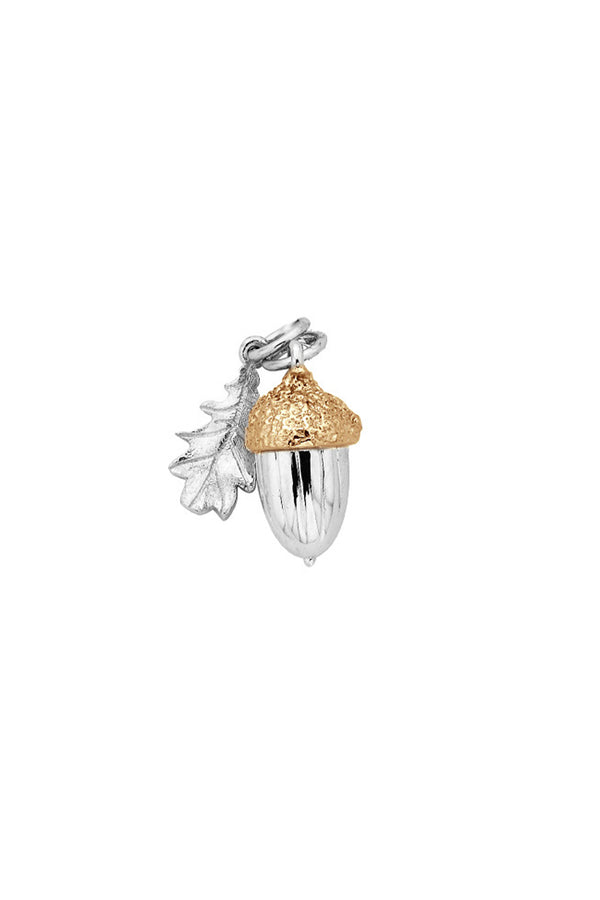 karen walker Acorn & Leaf Charm Silver/Gold