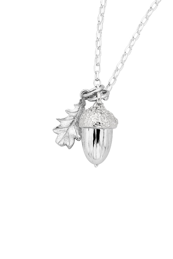 karen walker Acorn & Leaf Pendant Silver