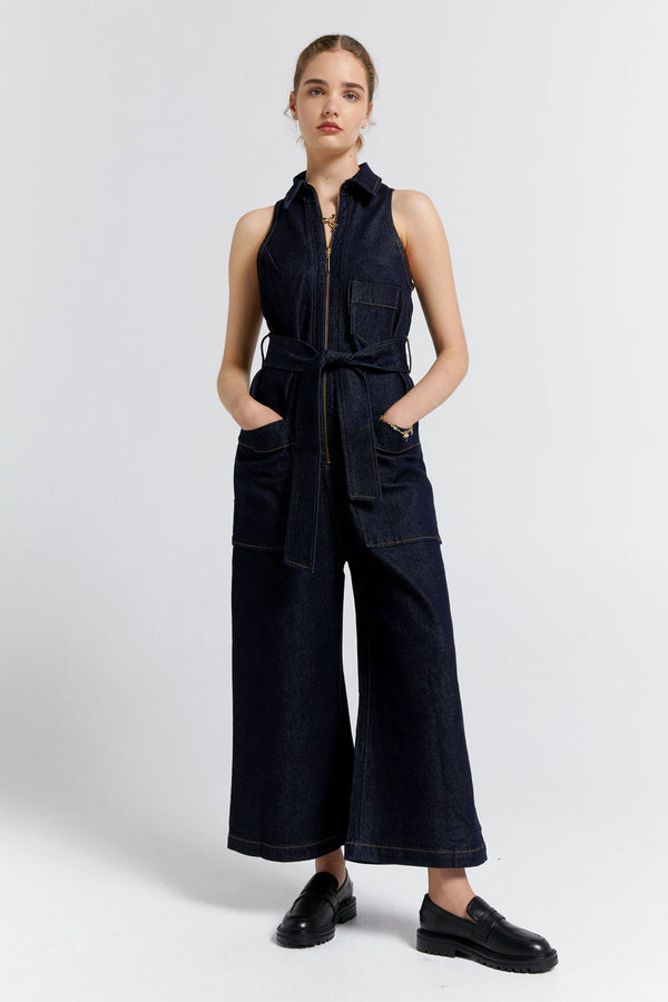 Karen Walker Aeronautical Jumpsuit Indigo Denim