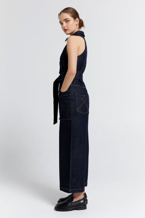 Karen Walker Aeronautical Jumpsuit Indigo Denim