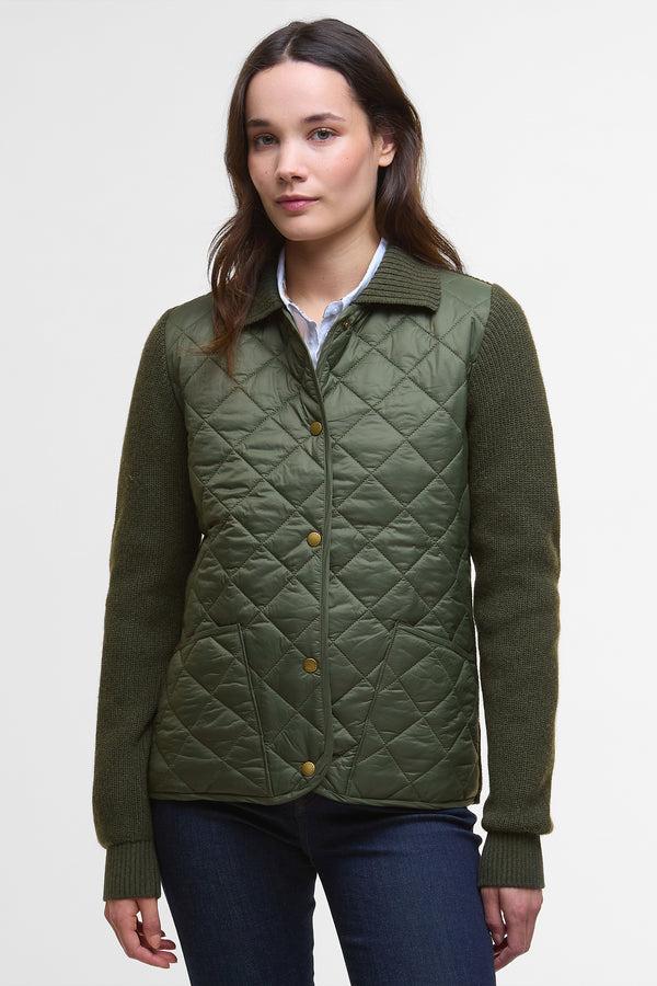 karen walker Allendale Knitted Cardigan Olive