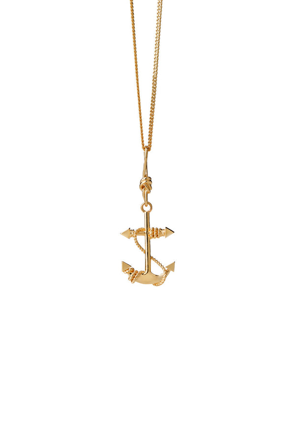 karen walker Anchor Necklace Gold