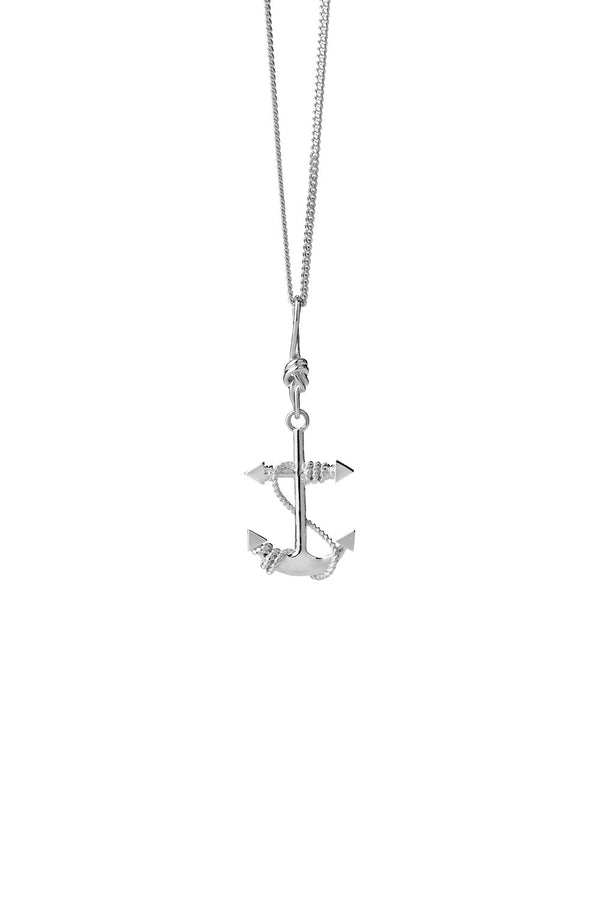 Karen Walker Anchor Necklace Silver