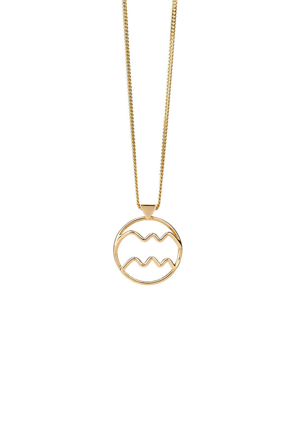 Karen Walker Aquarius Necklace Gold